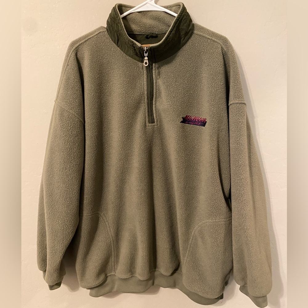 Vintage Michelob Light Quarter Zip Fleece Sweatshirt